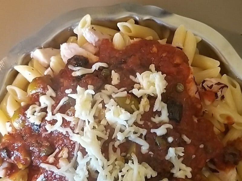 Cliquez pour zoomer ! Penne alla puttanesca Thermomix par christina1972