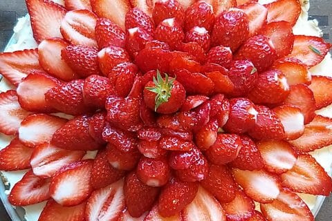 Cliquez pour zoomer ! Tarte aux fraises sans cuisson Thermomix par christina1972