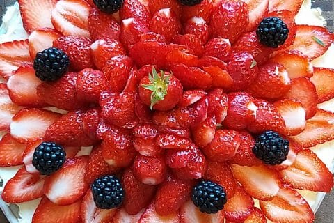 Cliquez pour zoomer ! Tarte aux fraises sans cuisson Thermomix par christina1972