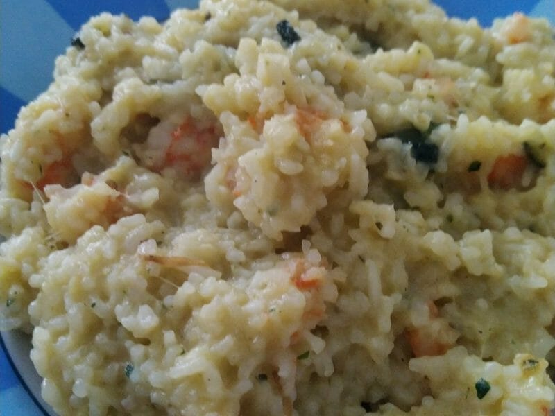 Cliquez pour zoomer ! Risotto courgettes et crevettes Thermomix par deborah_88