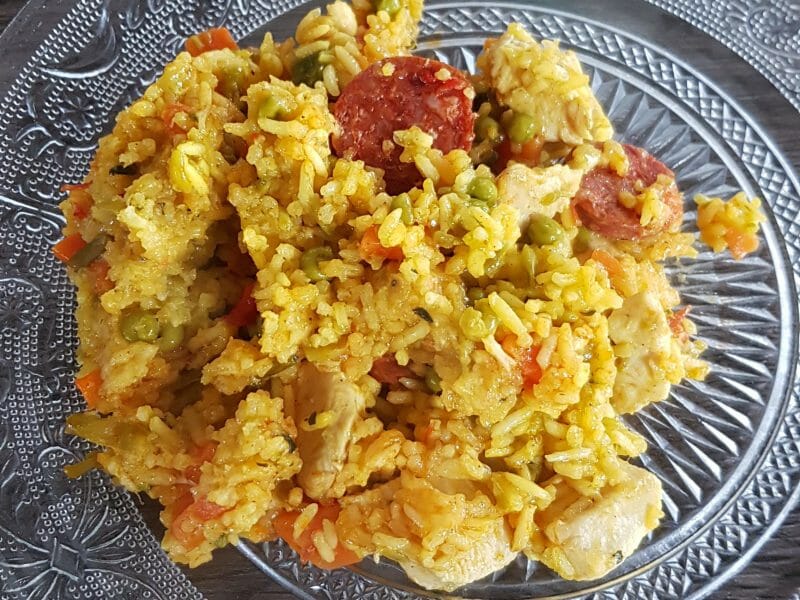 Cliquez pour zoomer ! Riz safrané aux petits légumes Thermomix par Valou974