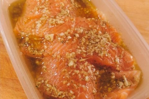 Cliquez pour zoomer ! Saumon au citron et à l’ail Thermomix par kiki2504