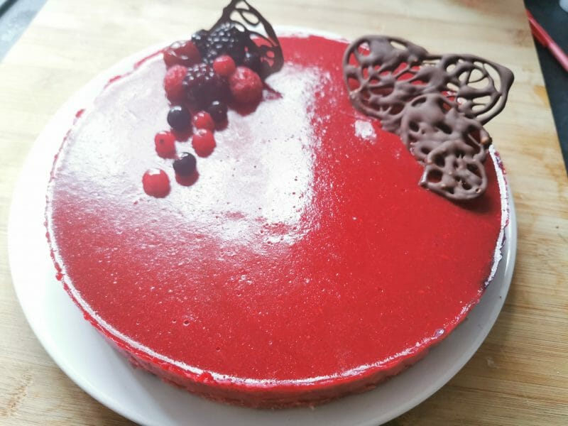 Cliquez pour zoomer ! Bavarois aux framboises Thermomix par brunhild
