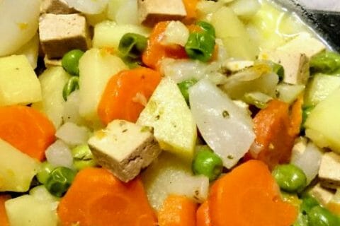 Jardinière de légumes aux lardons au Thermomix - Cookomix