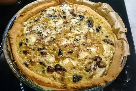 Cliquez pour zoomer ! Tarte champignons et lardons au Thermomix