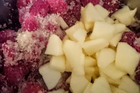 Cliquez pour zoomer ! Confiture de framboises au Thermomix