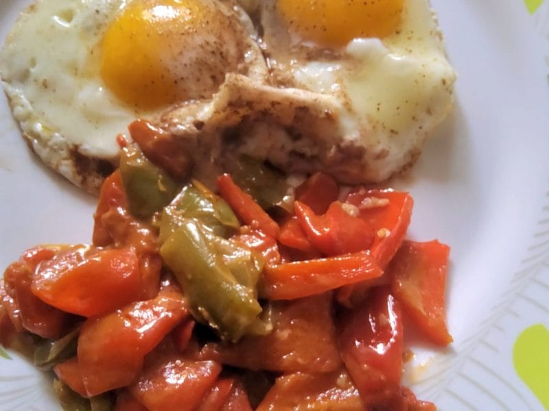 Cliquez pour zoomer ! Poivrons à l’aigre-douce Thermomix par isajlc