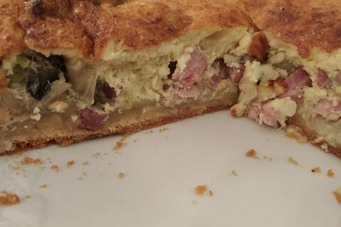 Cliquez pour zoomer ! Gâteau poireaux, lardons et fromage Thermomix par thithofa