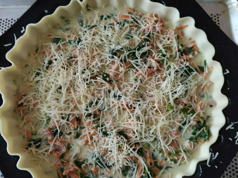 Cliquez pour zoomer ! Quiche épinards et lardons Thermomix par thithofa