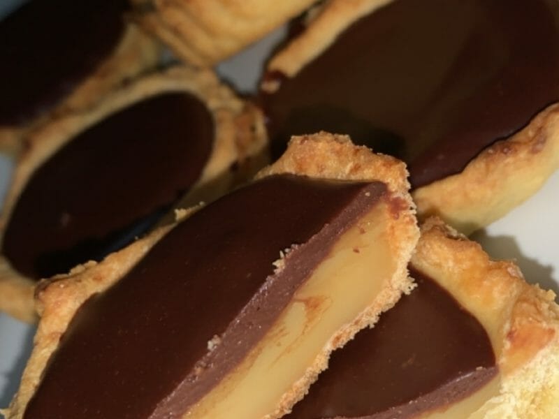 Cliquez pour zoomer ! Tartelettes chocolat et caramel beurre salé Thermomix par yasminekh