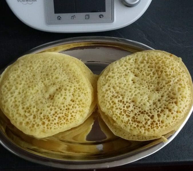 Cliquez pour zoomer ! Baghrir (crêpes mille trous) Thermomix par Plopinou