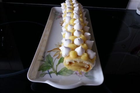 Cliquez pour zoomer ! Bûche au citron meringuée au Thermomix