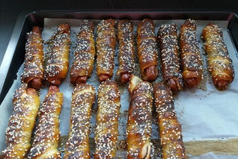 Cliquez pour zoomer ! Pretzel dog au Thermomix