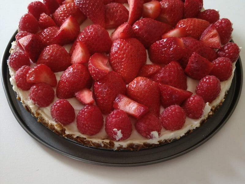 Cliquez pour zoomer ! Tarte aux fraises sans cuisson Thermomix par marianne_25
