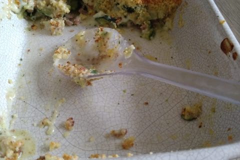 Cliquez pour zoomer ! Crumble courgettes, chèvre et lardons Thermomix par marianne_25