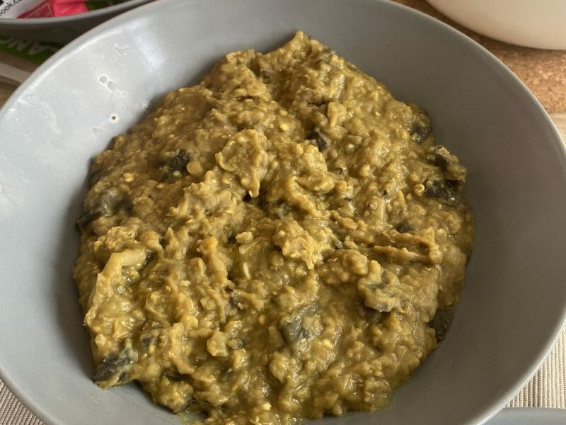 Cliquez pour zoomer ! Dhal d’aubergine et de lentilles corail Thermomix par justinebernadat