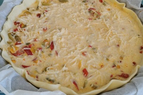 Cliquez pour zoomer ! Quiche poivrons et chorizo Thermomix par lpblea