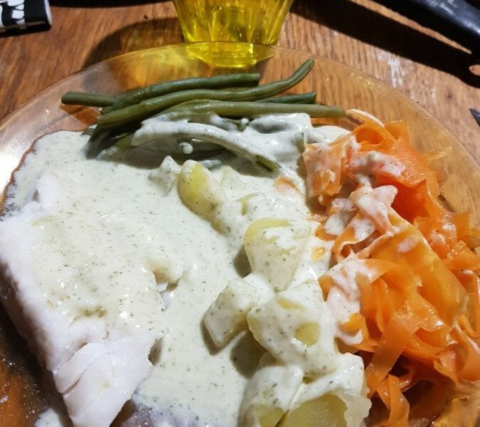 Cliquez pour zoomer ! Filet de cabillaud et sa sauce persillée Thermomix par Luluap