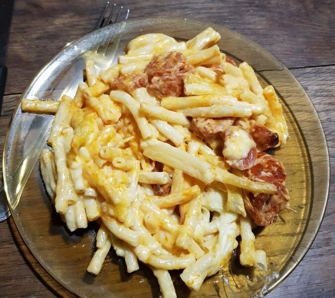 Cliquez pour zoomer ! Gratin de macaroni reblochon et chorizo Thermomix par Luluap
