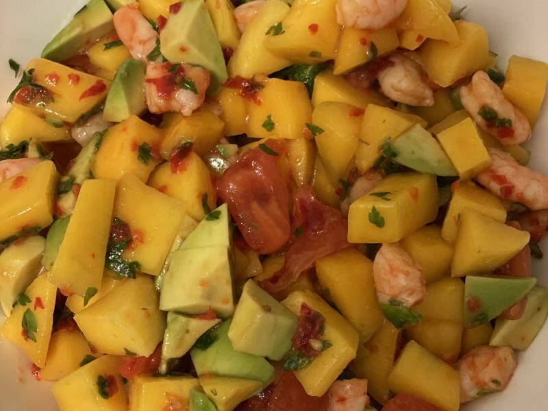 Cliquez pour zoomer ! Ceviche de crevettes, mangue, avocat Thermomix par souri7