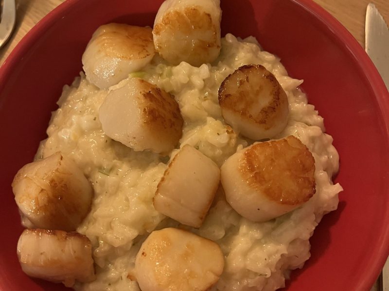 Cliquez pour zoomer ! Risotto aux Saint Jacques et poireaux Thermomix par oreye35