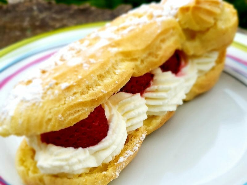 Cliquez pour zoomer ! Éclairs fraises chantilly Thermomix par Milotte11