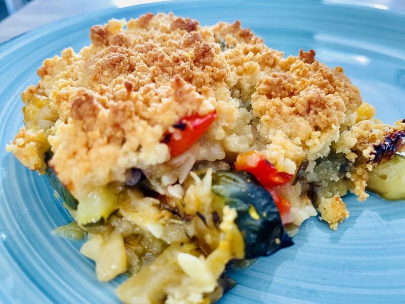 Cliquez pour zoomer ! Crumble aux légumes provençaux Thermomix par fanny_cook