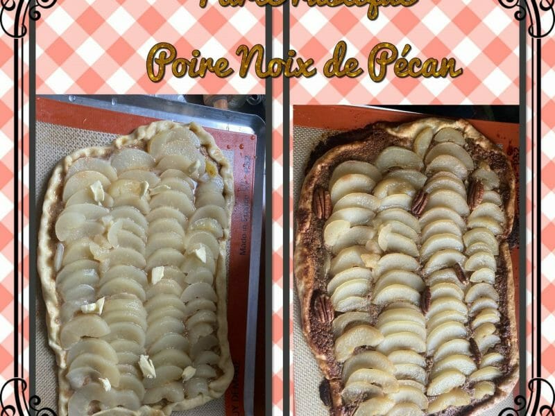Cliquez pour zoomer ! Tarte rustique poire pécan Thermomix par lamito