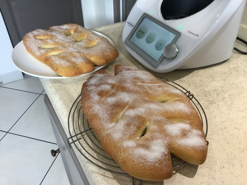 Cliquez pour zoomer ! Pompe de Noël à l’huile d’olive Thermomix par marie84370