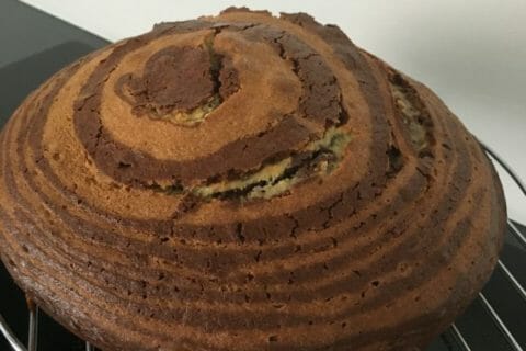 Cliquez pour zoomer ! Gâteau zébré Thermomix par Jennyfer