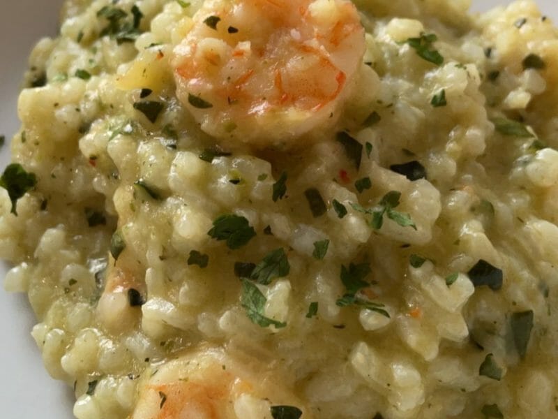 Cliquez pour zoomer ! Risotto courgettes et crevettes Thermomix par MaryMrt