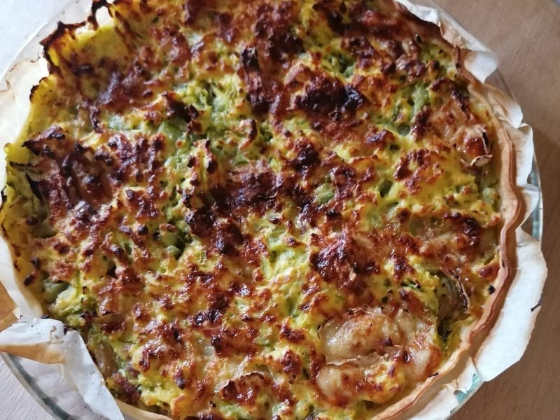 Cliquez pour zoomer ! Tarte courgette, jambon & chèvre Thermomix par lilou28