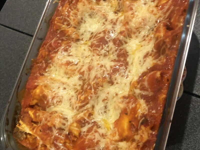 Cliquez pour zoomer ! Lasagnes au poulet et poivrons Thermomix par caroline_hoss