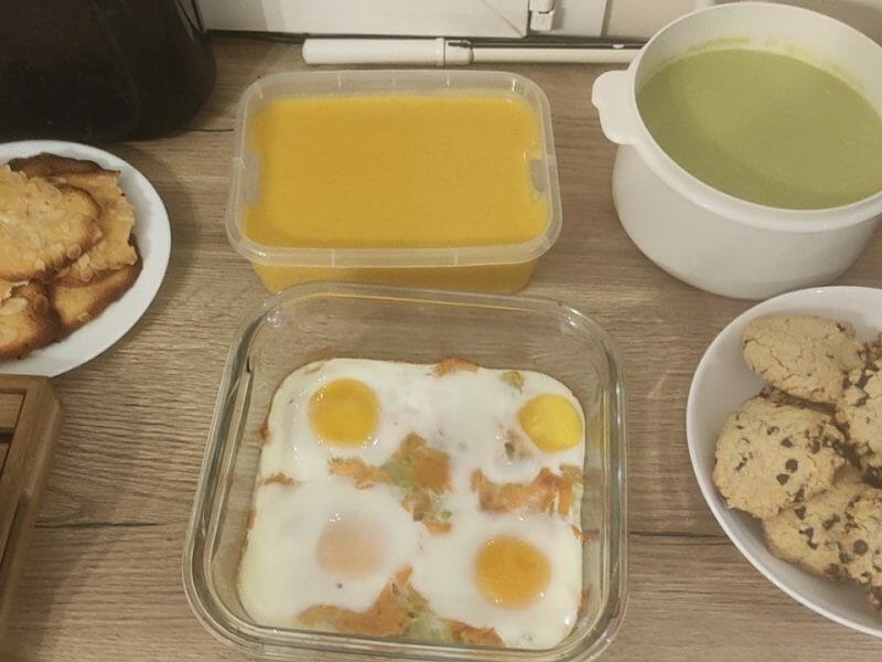 Cliquez pour zoomer ! Oeufs cocotte poireaux et saumon fumé Thermomix par solene_94