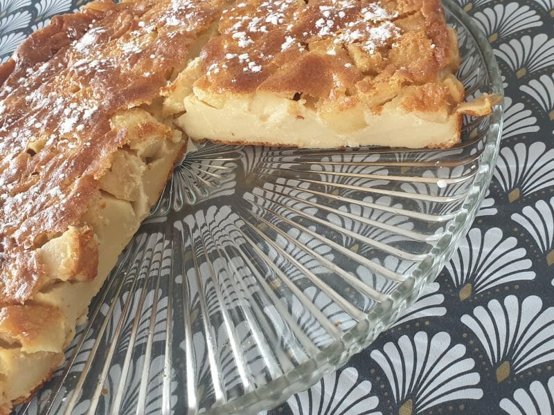 Cliquez pour zoomer ! Flognarde aux pommes (clafoutis aux pommes) Thermomix par laetii12