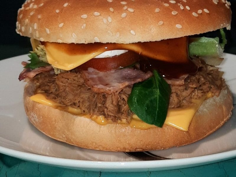 Cliquez pour zoomer ! Burger d’effiloché de porc Thermomix par vb85