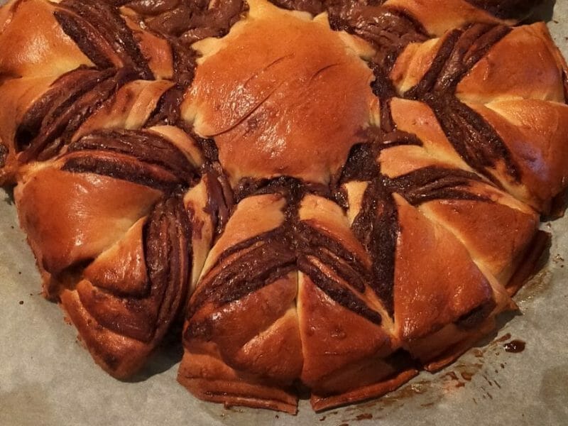 Cliquez pour zoomer ! Brioche étoilée au Nutella Thermomix par lau_59