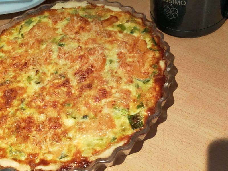 Cliquez pour zoomer ! Quiche Poireaux et Saumon Thermomix par lau_59