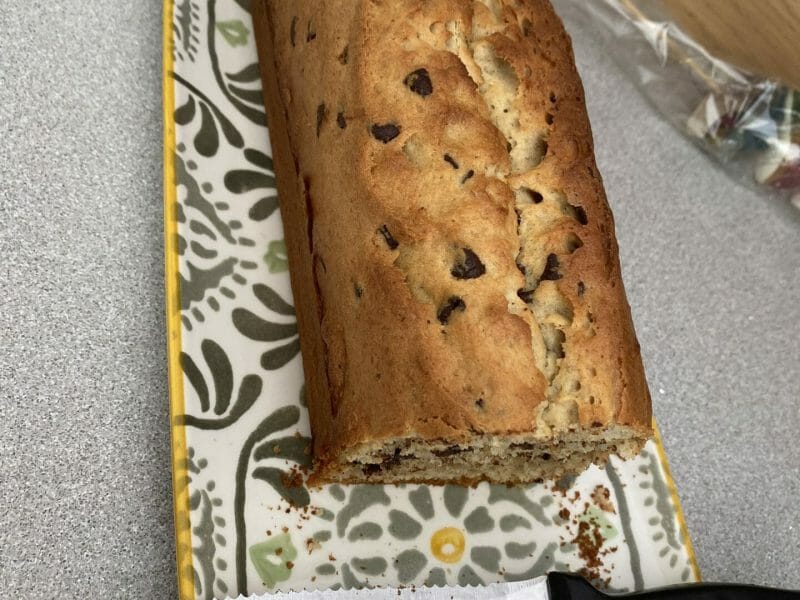 Cliquez pour zoomer ! Cake banane et pépites de chocolat Thermomix par manon_300