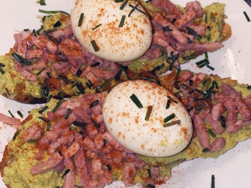 Cliquez pour zoomer ! Tartine avocat et oeuf mollet Thermomix par alison_55