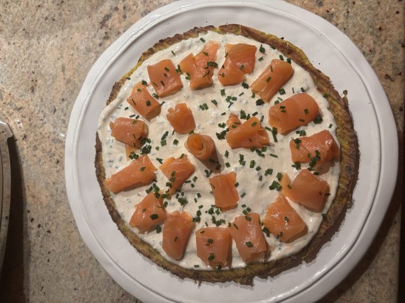Cliquez pour zoomer ! Galette de légumes et saumon fumé Thermomix par jacanilu84