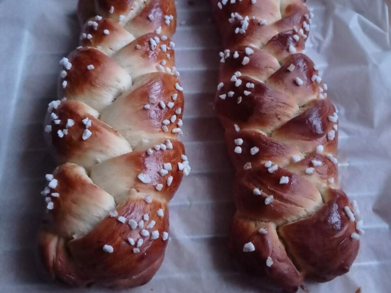 Cliquez pour zoomer ! Brioche tressée à la mie filante Thermomix par narnotte64