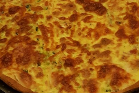 Cliquez pour zoomer ! Tarte courgette, jambon & chèvre au Thermomix