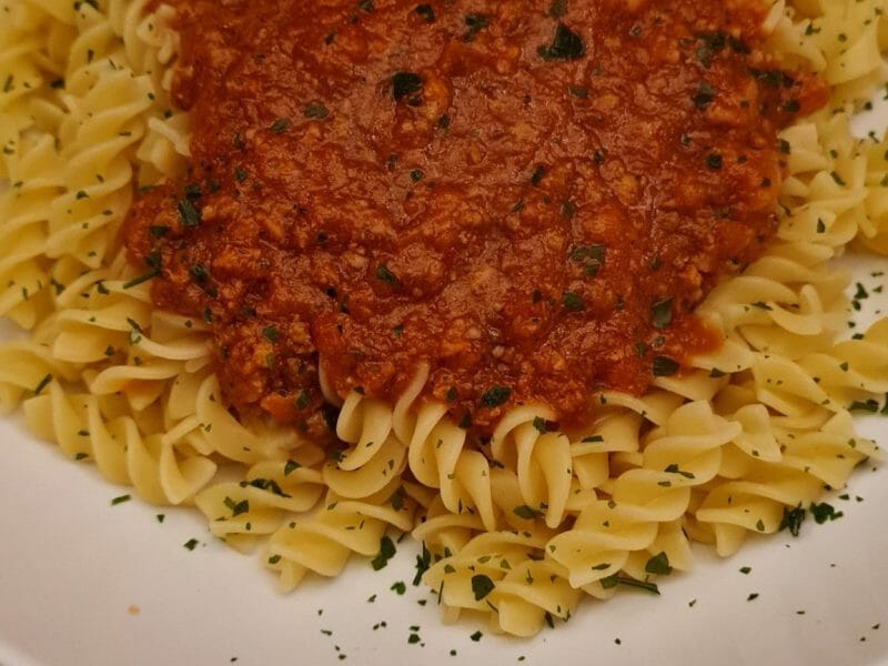 Cliquez pour zoomer ! Farfalle aux chipolatas Thermomix par aliasval59