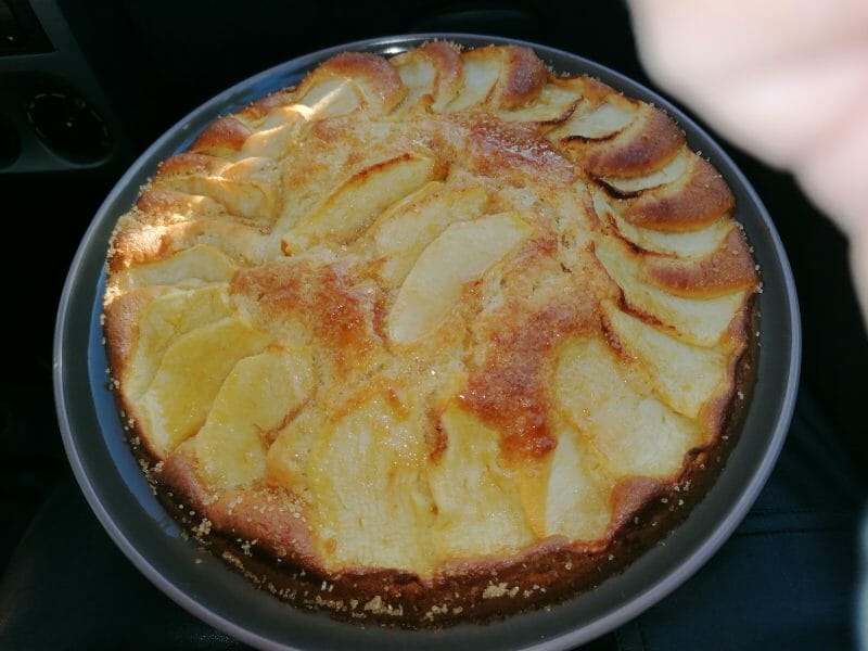 Cliquez pour zoomer ! Gâteau aux pommes et mascarpone Thermomix par Katy