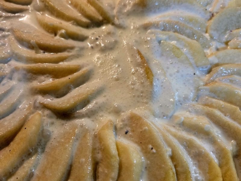 Cliquez pour zoomer ! Tarte au boudin noir et aux pommes Thermomix par nathalie90400