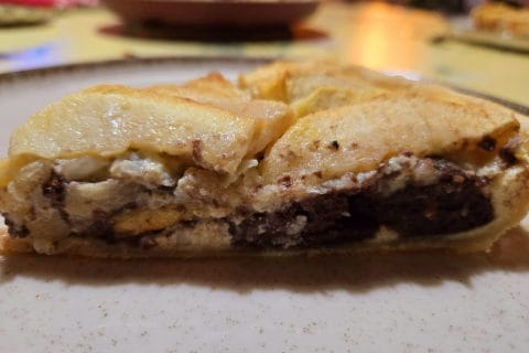 Cliquez pour zoomer ! Tarte au boudin noir et aux pommes Thermomix par nathalie90400