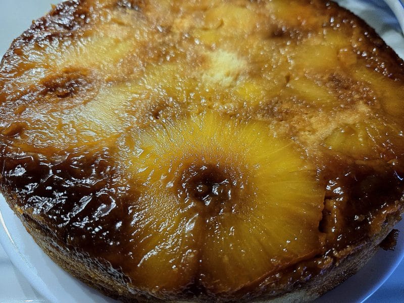 Cliquez pour zoomer ! Gâteau renversé à l’ananas Thermomix par nathalie90400