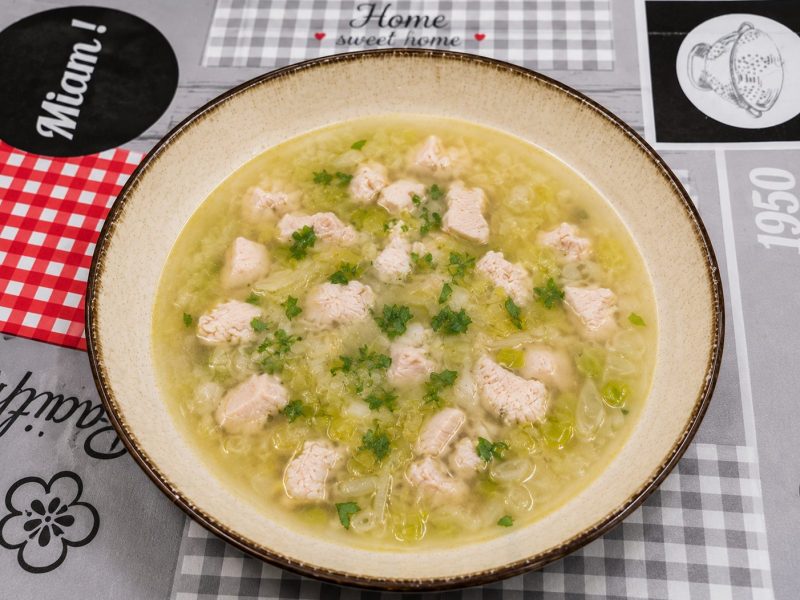 Cliquez pour zoomer ! Bouillon Chinois, poulet et poireaux Thermomix par nathalie90400