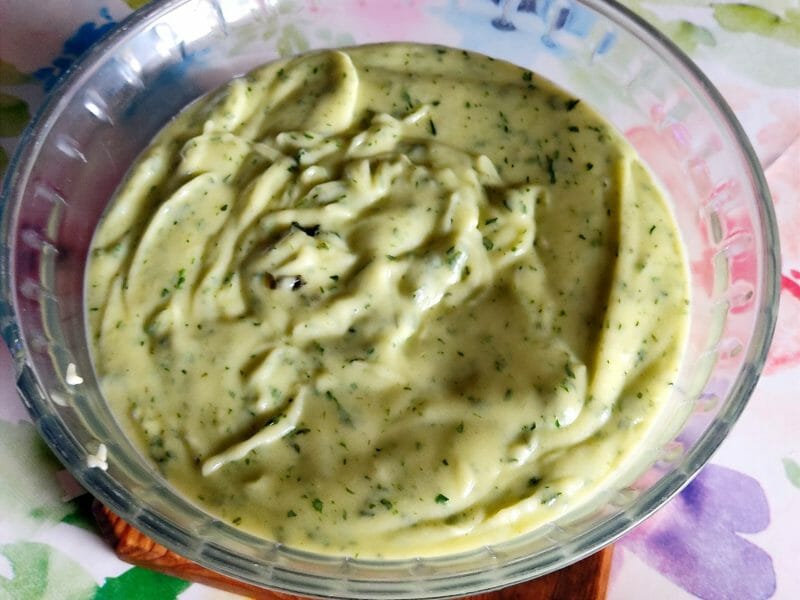 Cliquez pour zoomer ! Purée de pommes de terre à l’ail des ours Thermomix par nathalie90400